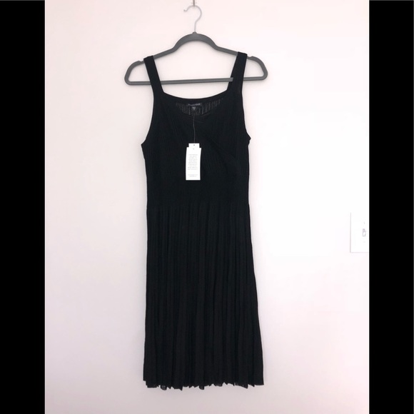 NWT Eileen Fisher Refined Viscose Pleated Dress - Picture 2 of 7